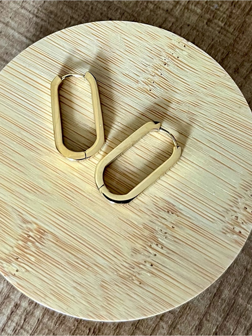 Oval Huggie Earrings - Women Accessories